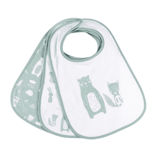 Babero con velcro happaklat paquete de 3 mentas