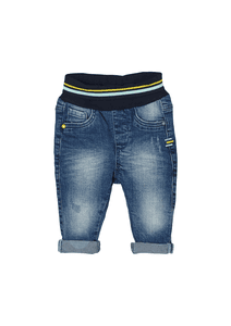 s. Olive r Jeans blå stretchad denim