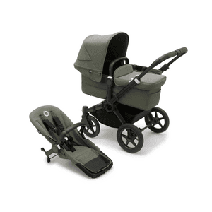 Poussette duo combinée 2en1 Donkey 5 Mono Complete Black/Forest Green