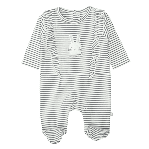 Overall warm white gestreept