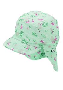 Peaked Cap met nekbeschermer Medium Groen