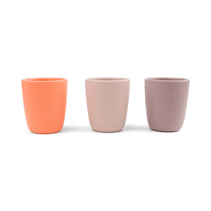 Gobelet mini mélange de couleurs rose, silicone pack de