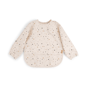 Bavaglino con maniche Happy dots - rosa