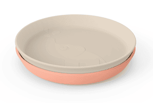 Plate Kiddish 2-pack Elphee Sand /Coral