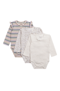 Hust & Claire Langarmbody Blue White sand 3er Pack