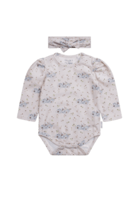 Hust & Claire lange mouw bodysuit set Bernice Peach huid