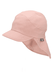 Casquette avec protection de nuque rose tendre