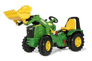 rolly®toys Kindertraktor rollyX - Trac Premium John Deere 8400R - rollyTrac Lader Premium, rollyBrake