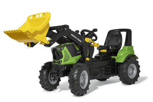 rolly®toys Tramptraktor rollyFarmtrac Premium II Deutz 8280 TTV, rollyTrac-lastare, rollyAir-däck - nya