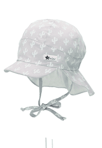 Gorra de pico con protector de cuello Cacti Gris claro