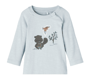 Langarmshirt Nbmditlev Heather