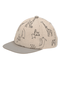 Baseballpet Safari -dieren beige