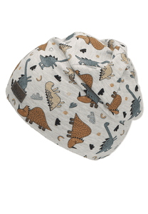 Slouch Beanie Dinos srebrny