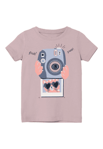 T-Shirt Nmfveen Violet Ice