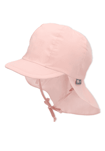 Gorra de pico con protección para el cuello rosa pálido