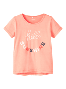 T-Shirt Nmfdina Fiery Coral