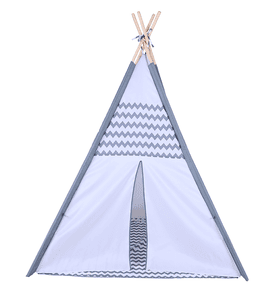 knorr®toys tipi zigzag, grijs/wit