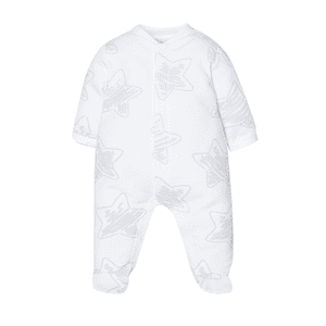 Strampler Grey Stars Bright White
