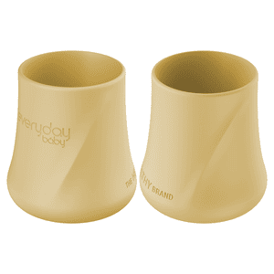 everyday® baby Trinkbecher Silikon 2er-Set, soft yellow