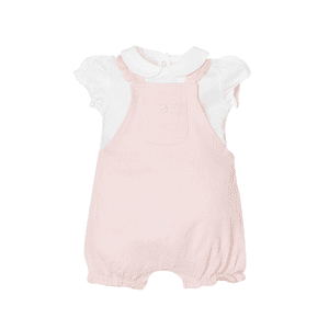 Set aus T-Shirt und Latzhose Heavenly Pink