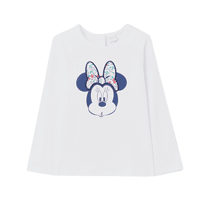 Lange Mouw Shirt Minnie Briljant White