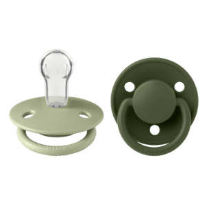 BIBS Sucette De Lux Sage/Hunter Green silicone 0-36 m, lot de 2