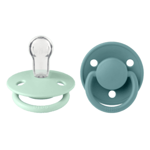 BIBS Sucette De Lux Nordic Mint & Island Sea silicone 0-36 m, lot de 2