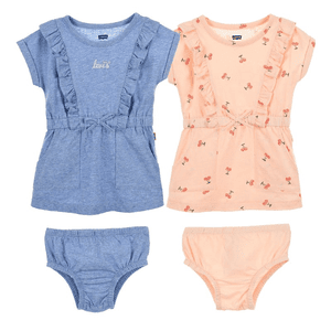 Levi's® kinder gebreide jurk Twin Pack bleek peach