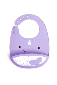 Bavoir enfant zoo narval silicone