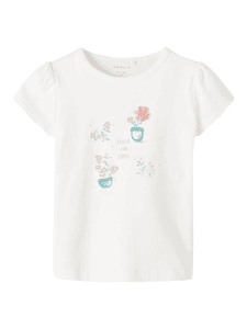 T-Shirt Nbfhaily White Alyssum