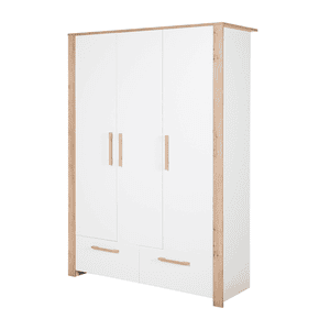 Armadio hemme a 3 ante bianco/quercia