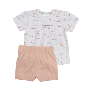 Dimo Tex T-skjorte + buksesett Allover Print short