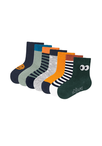 Socken Baby originals org. rib 7er-Pck silver pine