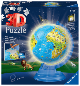 3D puzzel - kinderbol met licht