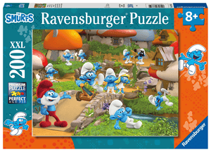 Puzzel XXL 100 stukjes - Welkom in Smurfstad!