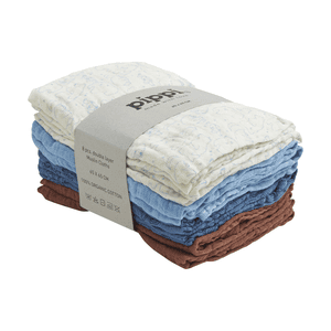 Muslin Tücher 8er-Pack Air Blue