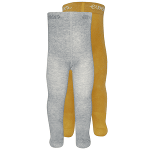 Babystrumpfhose 2er Pack Uni latte/grau