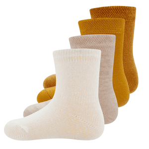 Baby strumpor 4-pack uni multi colour orange