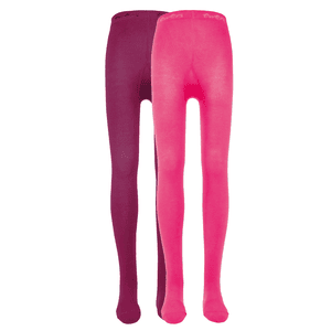 Kindermaillot 2-pack Uni roze