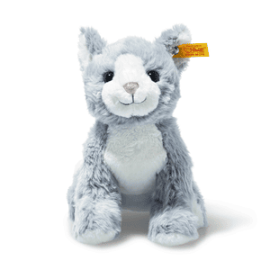 Soft Cuddly Friends Gatto Cassie blu ghiaccio/bianco, 26 cm