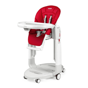 Peg Perego Seggiolone Tatamia Follow Me Fragola, ecopelle