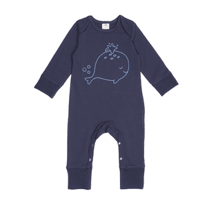 Wal kiddy  Bodysuit Whale navy