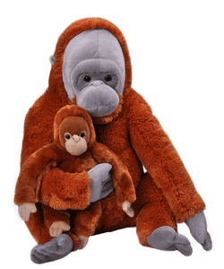 Peluche Mamá y Bebé Orangután Jumbo