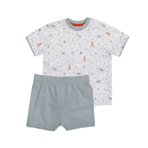 Dimo Pantalón y camiseta infantil Tex Boys Set blanco