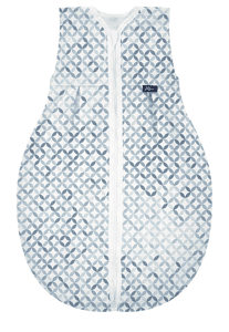 Schlafsack Jersey Light Mosaik blau/weiß
