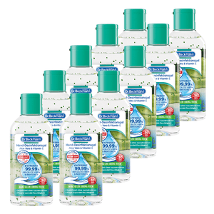 Dr. Beckmann Hand-Desinfektionsgel Aloe Vera & Vitamin E, 10 x 60ml