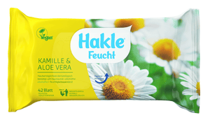 Hakle Lingettes humides camomille & Aloe Vera, 42 feuilles