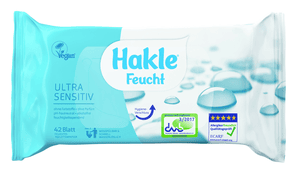 Hakle Lingettes humides Ultra Sensitive, 42 feuilles