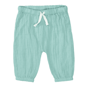 Pantalon enfant tissé menthe pastel foncé