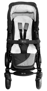 Protector para carrito de bebé piel cordero blanco